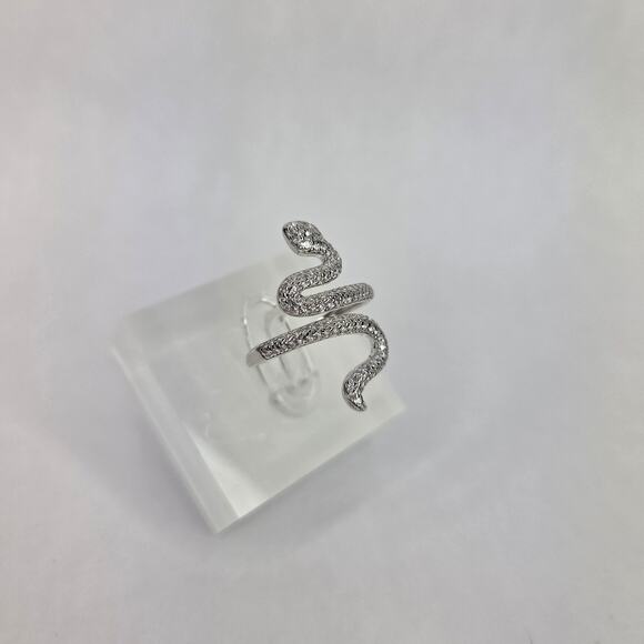 Giani Bernini Cubic Zirconia Snake Ring in Sterling Silver Size 7 - Picture 8 of 10